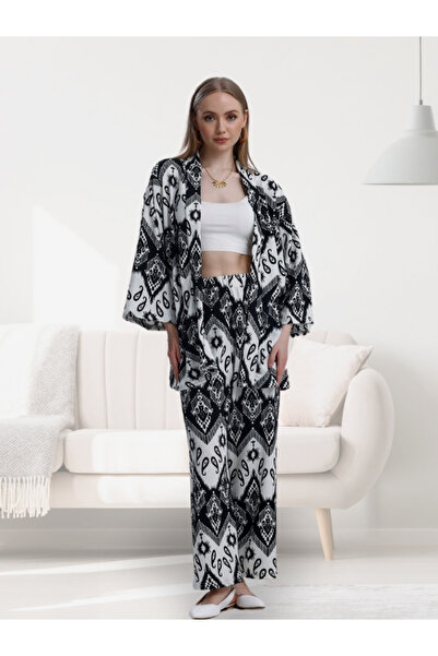 MOONBULL Γυναικείο Σετ Κιμονό με σχέδια