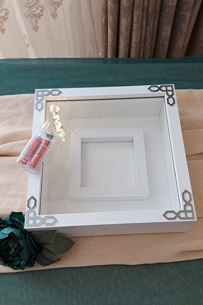 Verda Çerçeve 25x25 Ledli Fotoğraf Bölümlü Çerçeve Gül Tasarımlarınız Için