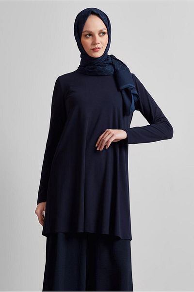 Alvina 45480 Model Crew Neck Tuniki