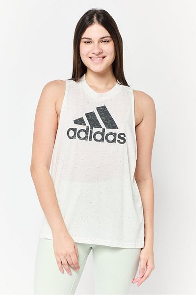 adidas Women Sportswear Fit Sleeveless Outdoor Tank Top, White
