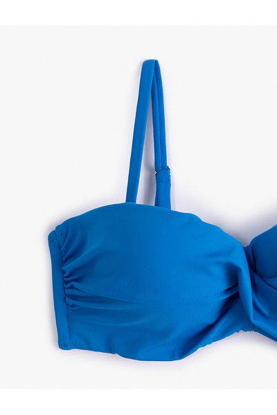 Koton Push-Up-Bikinioberteil, gepolsterte Bügel, abnehmbare Träger