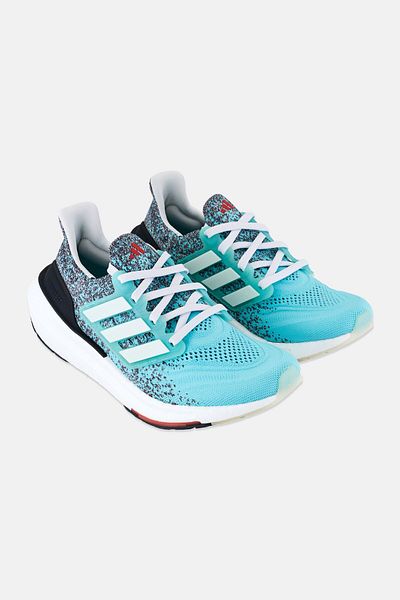 adidas Women Ultra Boost Light Lace Up Running Shoes, Turquoise