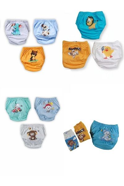 bonbonetti chocolate baby&kids Chiloți de antrenament Girafe 3 piese Mărimea 1 pentru 10-15 Kg