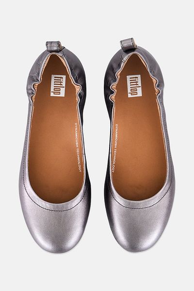 Fitflop Women Allegro Ballerinas Slip On Flats, Silver