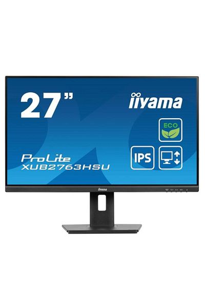 IIYAMA Monitor IPS LED Iiyama 27" XUB2763HSU-B1, Full HD (1920 x 1080), HDMI, DisplayPort,100 Hz, 3 ms