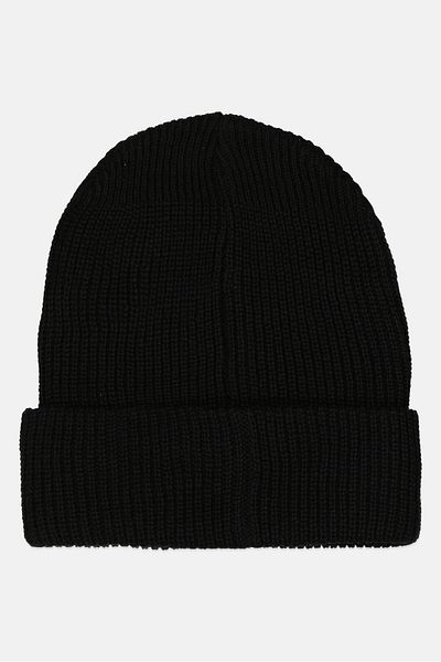collusion Women Brand Logo Beanie, Black