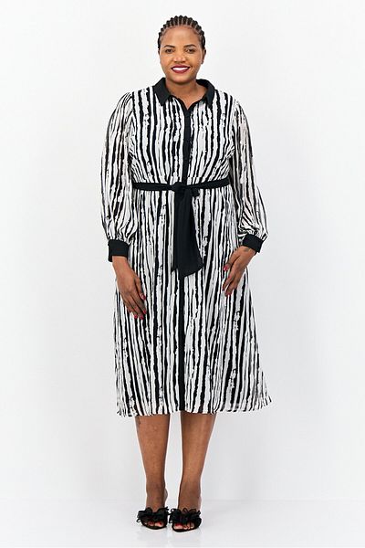 Phase Eight Women Striped Midi Dress, Multicolor
