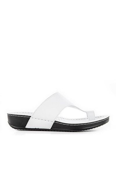 Muya Anatomical Sole Flip Flops Women's Slippers White-Black 36-40
