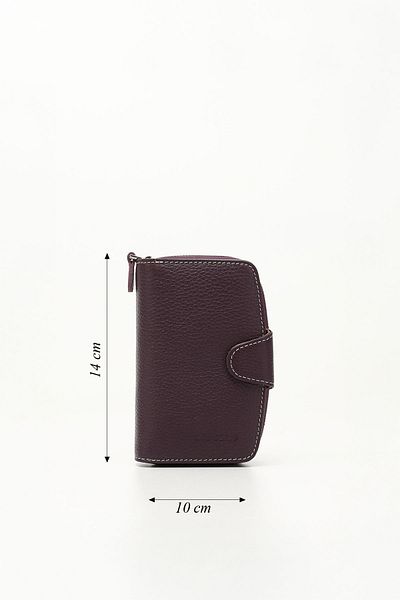 GÖNDERİ(R) PURPLE ANTHRACITE Genuine Leather Women's Wallet 06518
