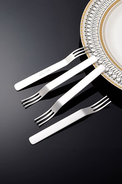 Chavin Silver Color 304 Steel 12 Pieces Dessert and Fruit Forks