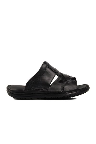 AYAKMOD Black Flexible Comfortable Men's Summer Slippers 476419   M