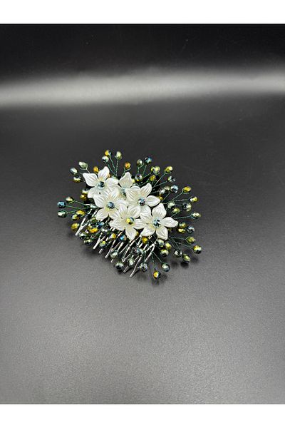 gelinmz Radiant Flowers: Modern Hair Comb