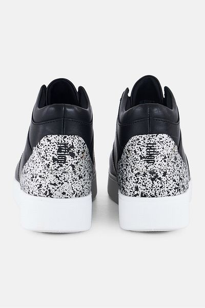 Fitflop Women Rally glitter High-Top Lace Up Casual Shoes, Black