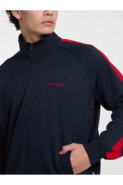 Guess GJ TRICOT TRACK JACKET Erkek Lacivert Eşofman Üstü M5GQ29KB212-A71W