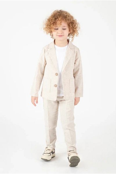 Terry Boy's Sports Suit with Linen Jacket/ Show /Special Occasion/Graduation Sports Suit