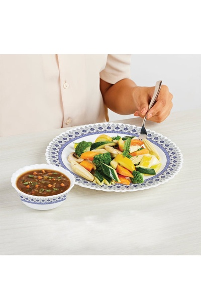 British Chef 20 Pieces Opalware Dinner Set |microwave, Dishwasher & Frezzer Safe | Ocean Dinnerware Set