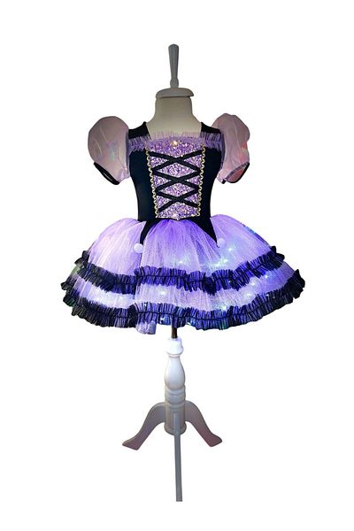 3b kids Kuromi Light up Costume Kuromi Dress Kuromi Crown Wand Kuromi Black Special Design Set of Heels