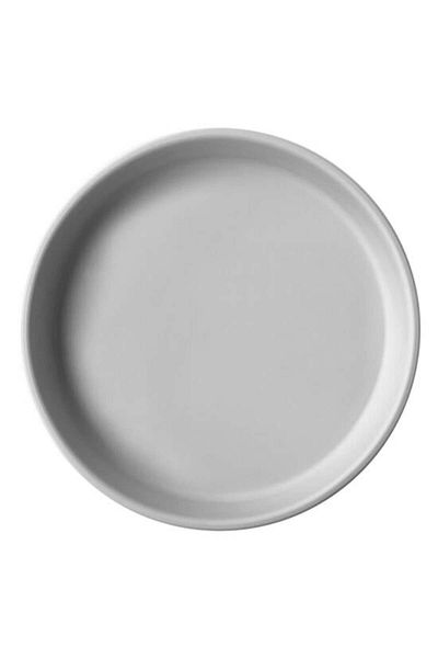 OiOi Powder Gray Basics Food Plate