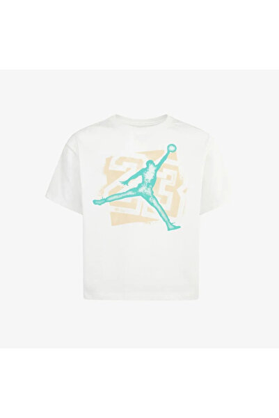 Nike Jordan Jumpman 23 Çocuk Beyaz Günlük T-Shirt