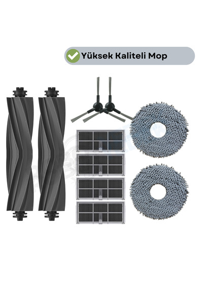 robotyedek Perie de cauciuc compatibilă Dreame X30 Ultra (RLX56CE) cu filtru ...