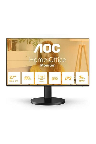 Aoc Monitor IPS LED AOC 27" 27B3HA2, FULL HD (1920x1080), VGA, HDMI, Boxe, 100 Hz, 1 ms (Negru)