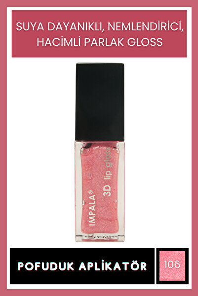 IMPALA 3D Lip Gloss Dudak Parlatıcı No:106