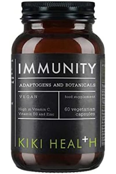 KIKI Health كبسولات نباتية للمناعة | غنية بفيتامين سي، د٣، والزنك | للمكيفات والنباتات