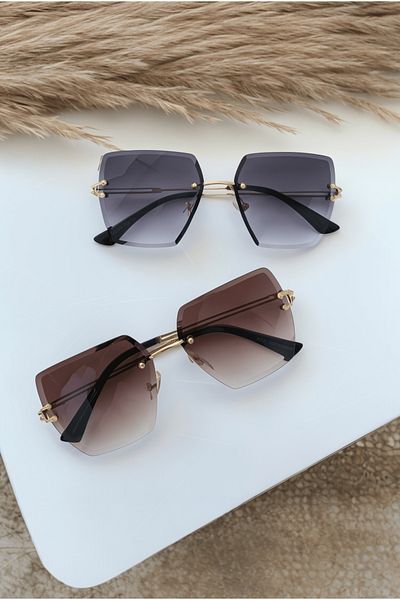G Sport POLO Unisex Sunglasses Square Cut Set of 2 Brown Sunglasses Square Cut - Crystal Cut