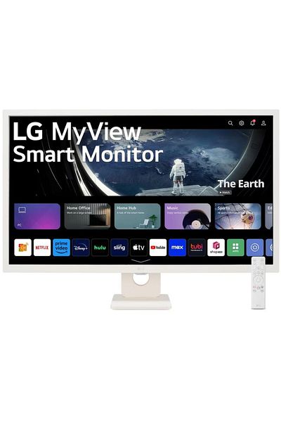 LG Monitor Smart IPS LED LG 32" 32SR50F-W, FULL HD (1920 x 1080), HDMI, Boxe (Alb)