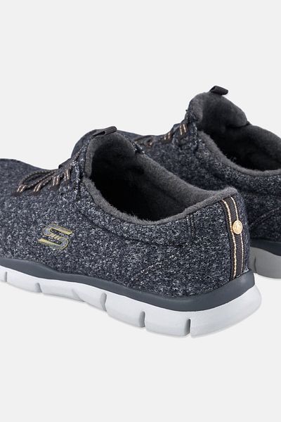 SKECHERS Women Gratis - Good Idea Slip On Running Shoes, Charcoal