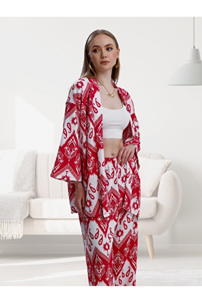 MOONBULL Set kimono cu model pentru damă