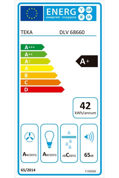 Teka Dlv 68660 St 60 Cm Fresh Air Duvar Tipi Gri Davlumbaz