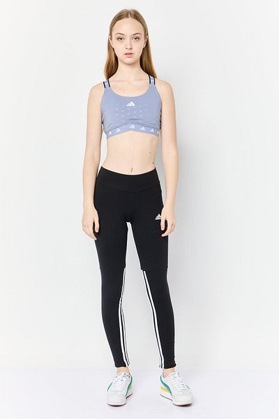 adidas Women Brand Logo Padded Sports Bra, Purple