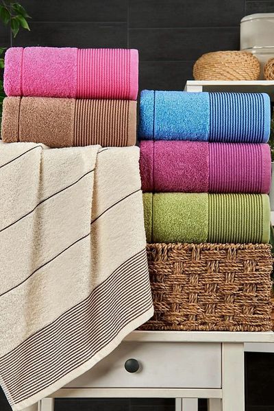 Eponj Home 6-Piece Hand Towel Set 50X85 Scarf