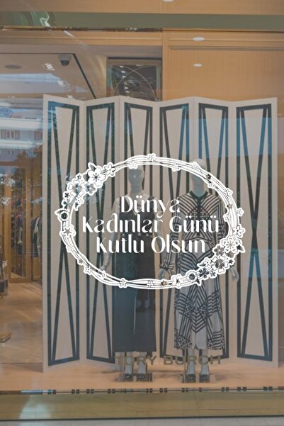 New Jargon Autocolant pentru vitrină din sticlă cu text Happy Flower Festival...