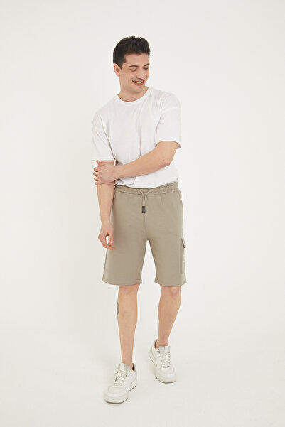 KAPHONE Ανδρικό χτενισμένο βαμβακερό σορτς με άνετη εφαρμογή Commando Pocket