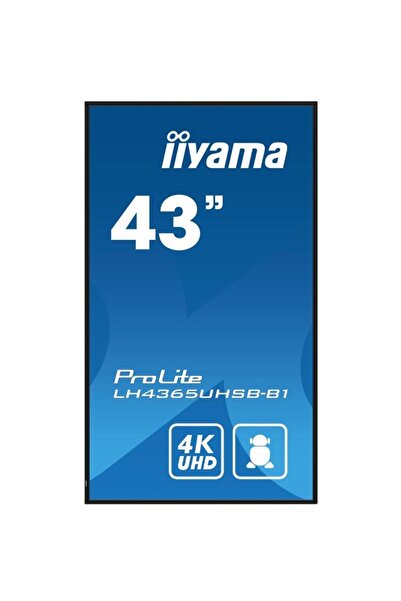IIYAMA Ecran Profesional IPS LED iiyama ProLite 42,5" LH4365UHSB-B1, UHD (3840 x 2160), HDMI, DisplayPort