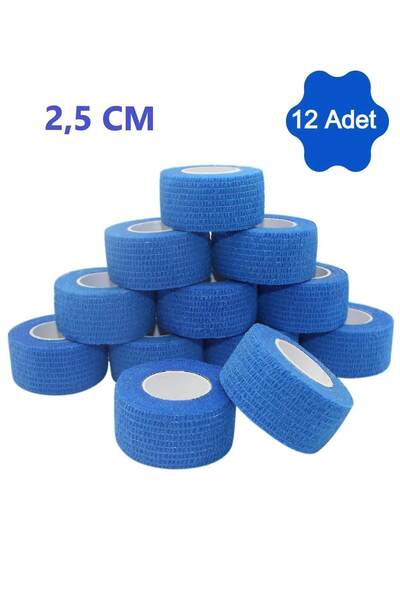 Dedeks 12 Adet Kendinden Yapışkanlı Elastik Koban Bandaj Kendine Yapışan Coba...