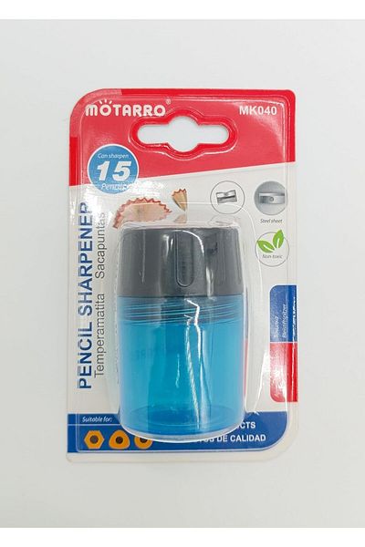 MOTARRO Pencil Sharpener Compact Manual Sharpener with Safety Lid, Ideal for School, Office & Home Use