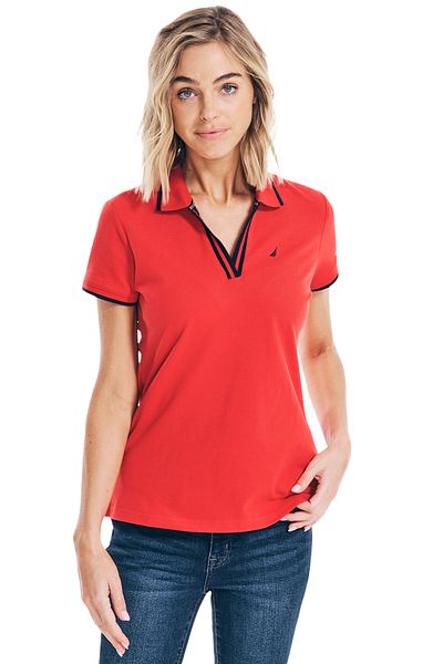 Nautica Basic Regular Fit Premium Cotton Logo Polo Shirt