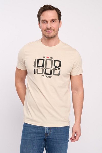 Lee Cooper Men's short sleeve T-shirt with logo print details