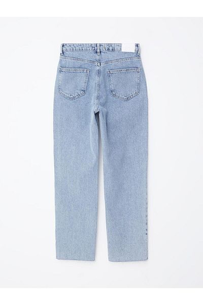 LC Waikiki Pantaloni Jean de damă cu ajustare dreaptă