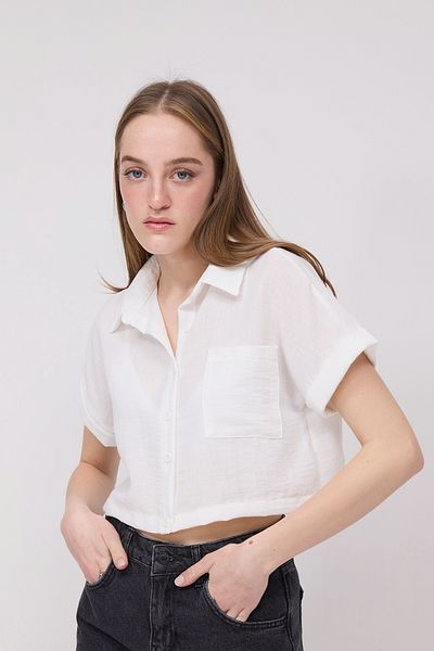 Addax Single Pocket Short Sleeve Shirt G6993