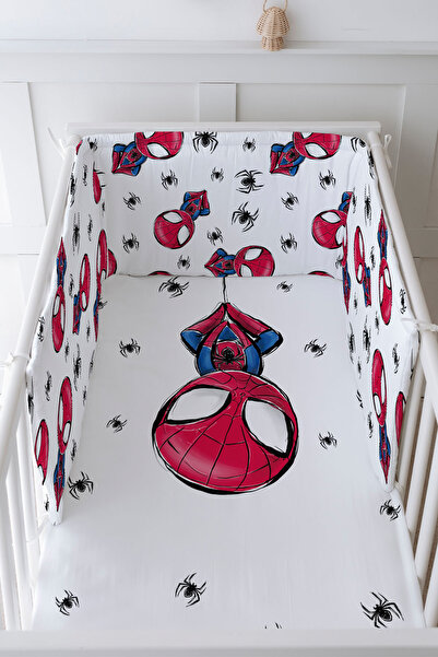 Tuğba Kuğu Bebek Başucu Koruyucu Ve Baskılı Çarşaflı Uyku Seti - For Baby Ser...