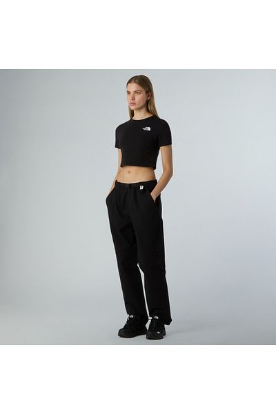 THE NORTH FACE Tricou negru W Essential Crop Slim cu mânecă scurtă Sisters