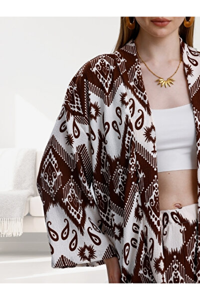 MOONBULL Γυναικείο Σετ Κιμονό με σχέδια