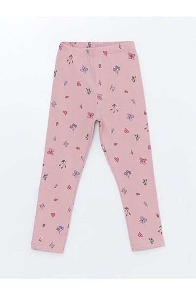 LC Waikiki Printed Baby Girl Tights with Elastic Waist