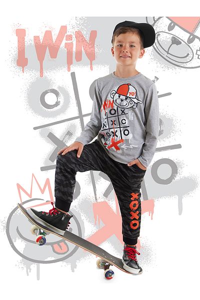 MSHB&G I Win Male Child T-Shirt Sweatpants Set