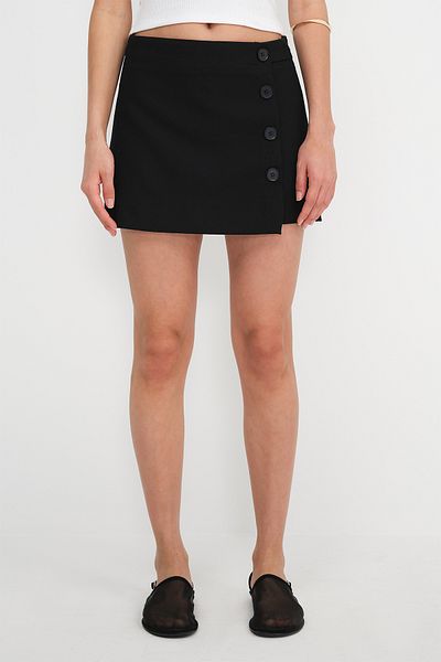 Addax Buttoned Shorts Skirt Shorts 13910 Model