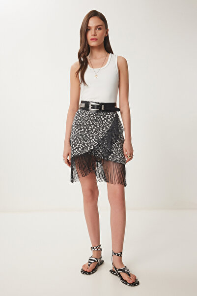 Lovelyİstanbul Πλεκτό Αθλητής Πλεκτό Χοντρό Λουράκι Αντίθεσης ΚΟΚΚΑΛΙ LNS0035